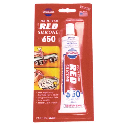 SILICONE, HIGH TEMP RTV RED (3 OZ)