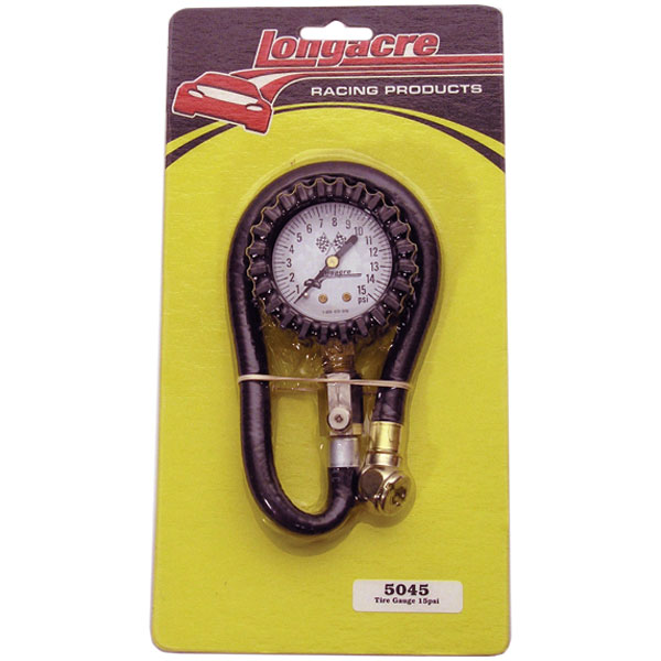 TIRE GAUGE, 0 - 15 PSI