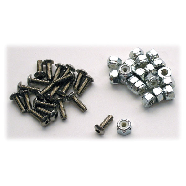 WINDSHIELD FASTENER KIT, #8-32x.5" BUTTON HEAD