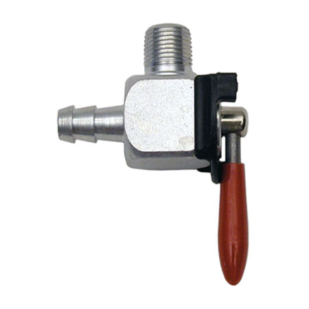 VALVE, 90 DEG BALL (1/8' NPT TO 1/4" HOSE PUSH ON) (MT TANK)