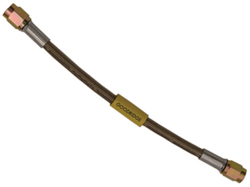 BRAKE LINE, 7" STAINLESS STEEL AN3