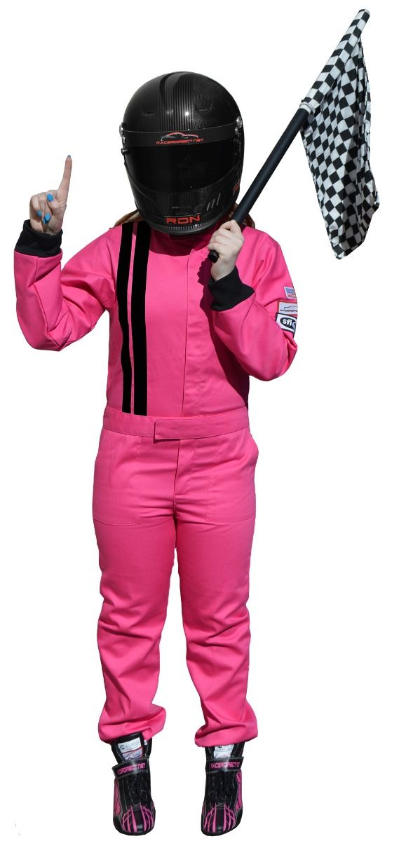 RACERDIRECT YOUTH RACING SUIT SFI 3-2A/1 1-PC PINK