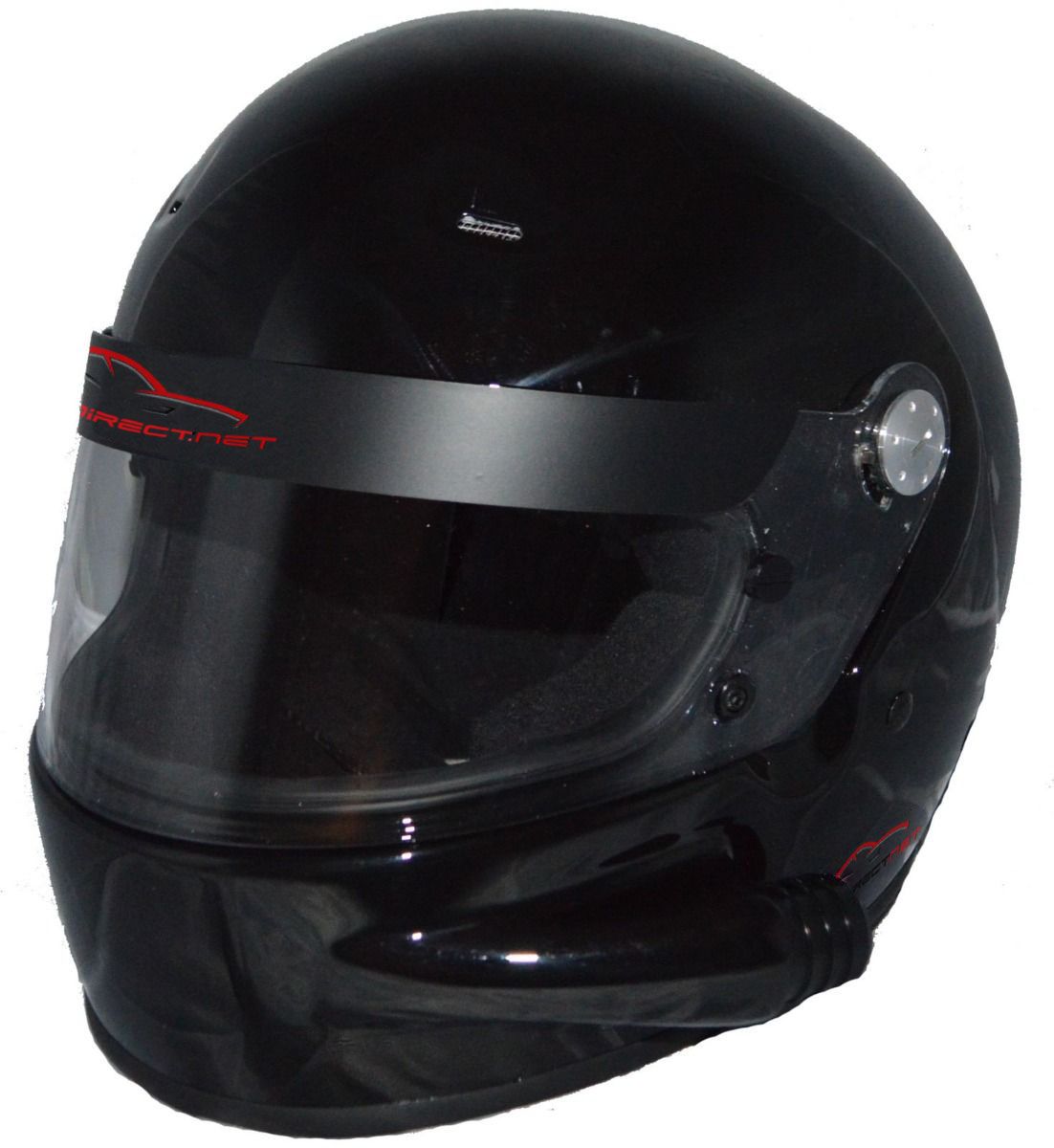 RACERDIRECT VENTED HELMET GLOSS BLACK FULL FACE SA2015