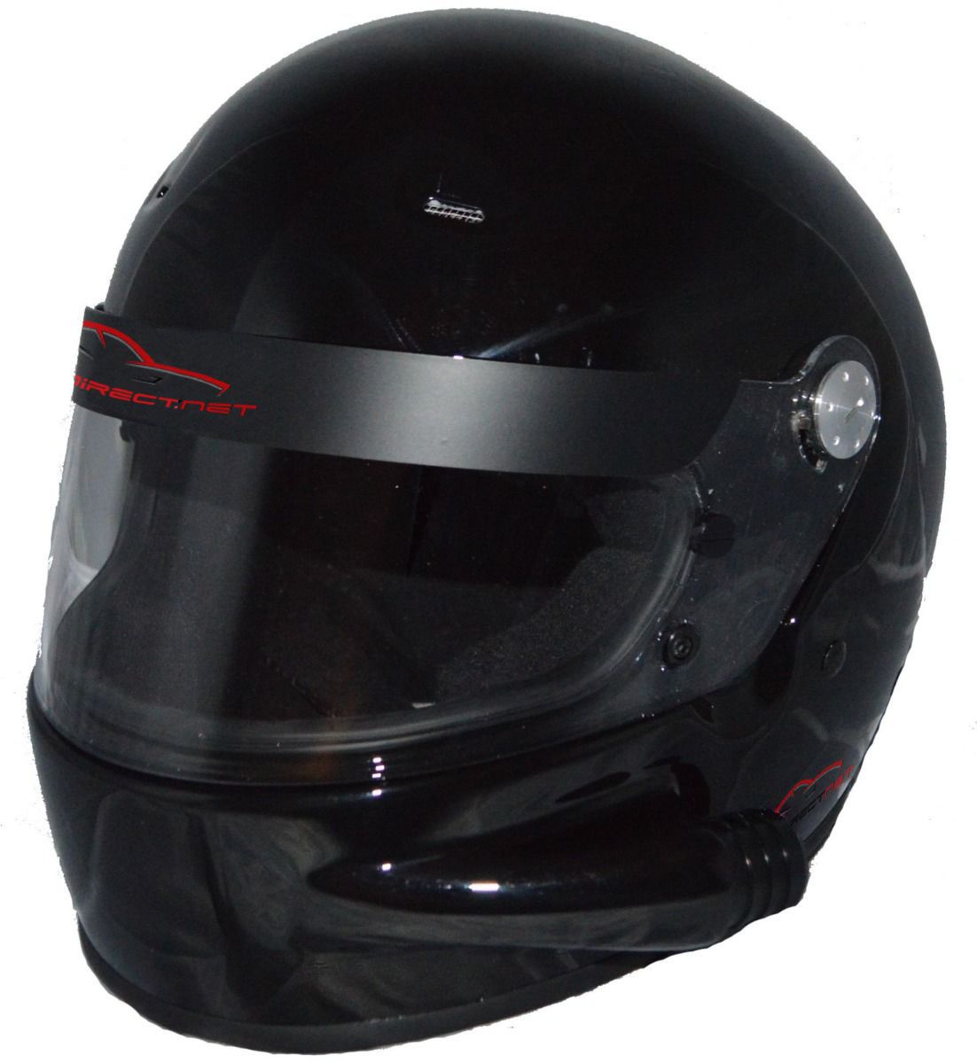 RACERDIRECT VENTED HELMET GLOSS BLACK FULL FACE SA2015