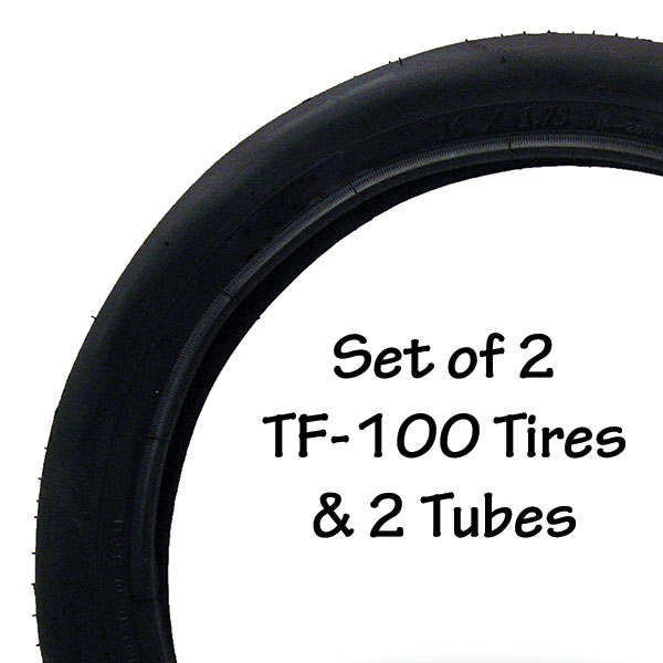 TF 100 TIRE/TUBE SET (16"x1.75")
